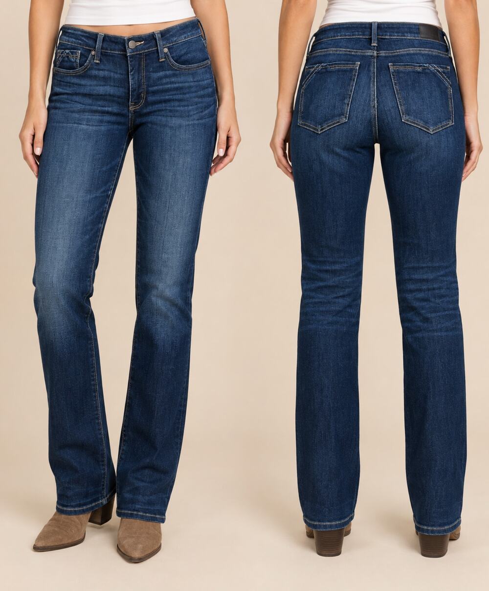 Buckle Black Fit No. 53 Straight Stretch Jeans 29x32 Dark Wash
